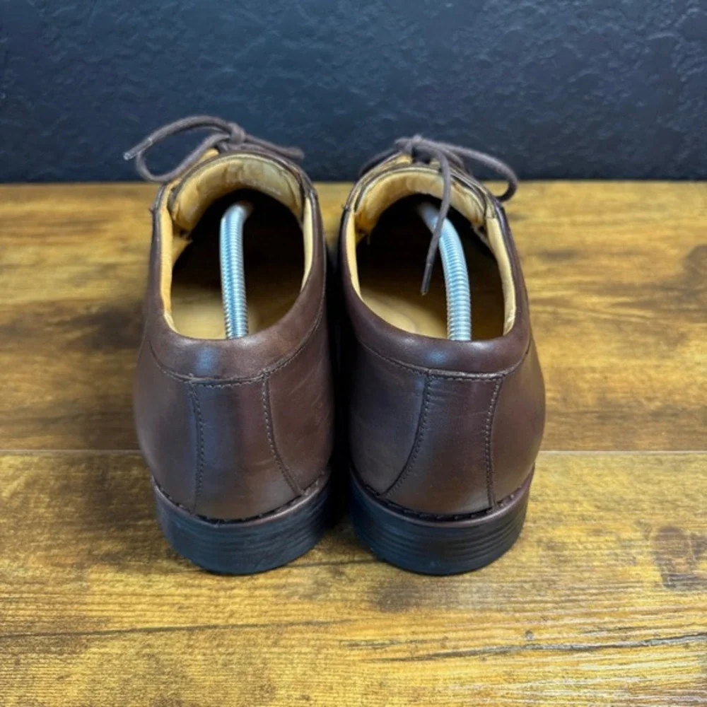 Johnston & Murphy 20-7426 Brown Leather Plain Toe‎ Derby Mens Size 11.5 M
